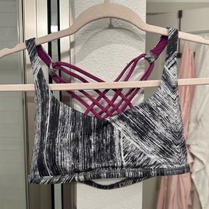Black & Purple Lululemon Sports Bra
